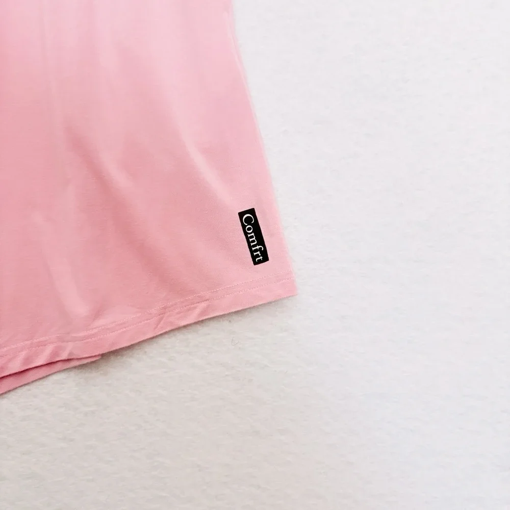 Comfrt Cloud Lounge Set Size XL Bubblegum Pink Elastic Waist Drawstring Cozy